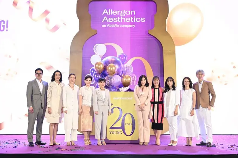 แอลเลอร์แกน เอสเธติกส์ ตอกย้ำผู้นำนวัตกรรมสารลดเลือนริ้วรอยจากสหรัฐอเมริกา ชูกลยุทธ์สนับสนุนแพทย์ผู้เชี่ยวชาญ ฉลองครบรอบ 20 ปีในไทย จัดงาน Thailand Toxin Forum ให้ความรู้ศาสตร์ลดเลือนริ้วรอยใหญ่ที่สุดแห่งปี