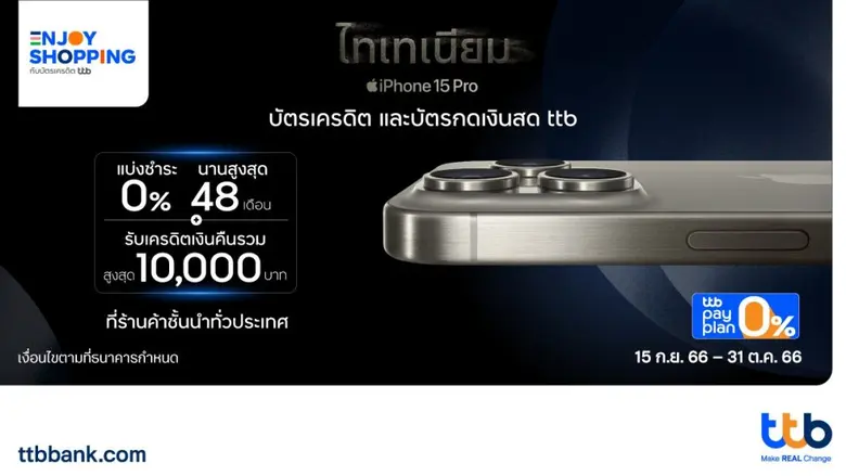 ทีเอ็มบีธนชาต หรือ ทีทีบี มอบสิทธิพิเศษสำ...