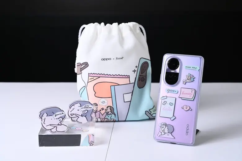 OPPO Reno10 Series 5G จับมือ ReenP ศิลปินนักวาดภาพประกอบสไตล์มินิมอล ปล่อยคอลเลกชั่นสุดพิเศษ OPPO Reno10 Series 5G x ReenP Special Gift Set
