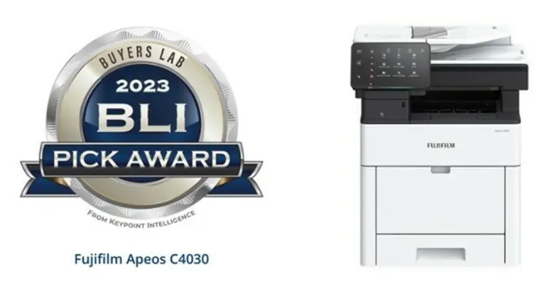 FUJIFILM Business Innovation Asia Pacific Wins BLI 2023 A4 Pick Awards from Keypoint Intelligence