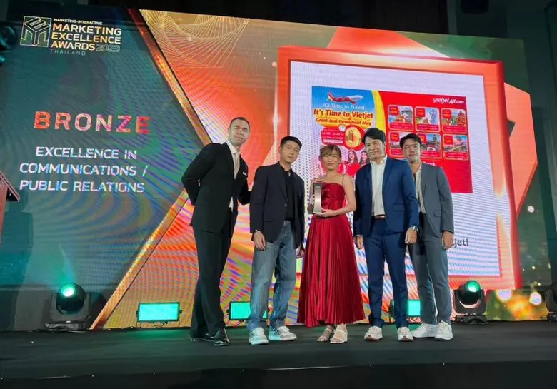 สายการบินไทยเวียตเจ็ทคว้ารางวัลชนะเลิศเหร...