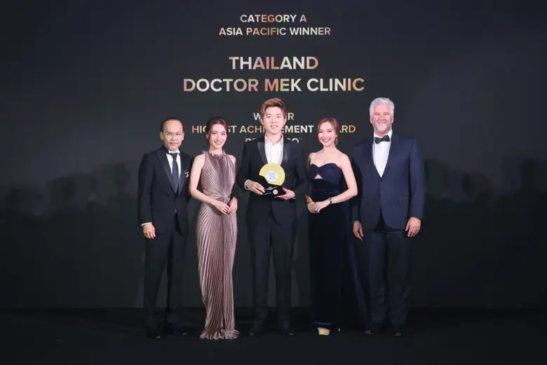 Doctor Mek Clinic ก้าวขึ้นสู่อันดับ 1 นวัตกรรมความงามระดับเอเซีย กวาด 2 รางวัล อันดับ 1 ยอดฉีดฟิลเลอร์และโบท็อกสูงสุด