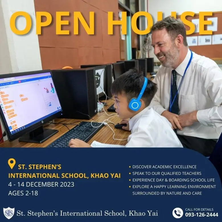 โรงเรียนนานาชาติเซนต์สตีเฟ่นส์เขาใหญ่เปิดบ้าน นำเสนอหลักสูตรอังกฤษสำหรับเด็ก ๆ อายุ 2-18 ปี
