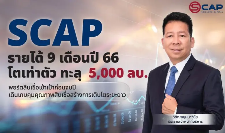 SCAP กวาดรายได้ 9 เดือนแรก แตะ 5.1 พันล้า...