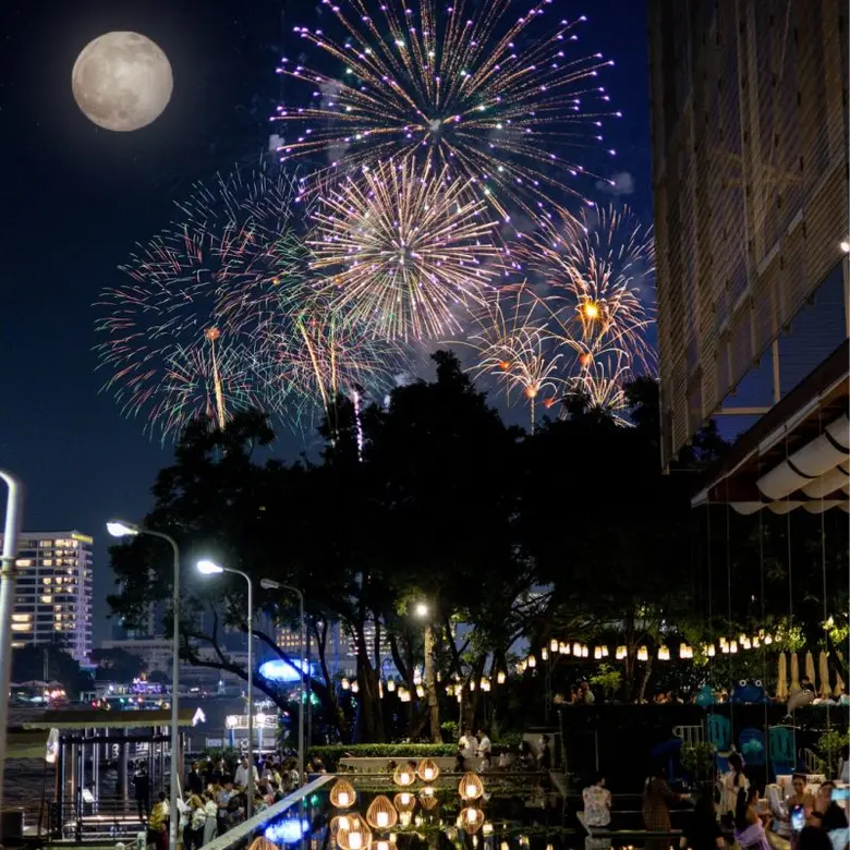 สัมผัสมนต์เสน่ห์ของประเพณีไทยในคืนเดือนเพ็ญ ดื่มด่ำบรรยากาศ ชมความสวยงาม ของวิวแม่น้ำเจ้าพระยายามค่ำคืน พร้อมพลุสวยงามตระการตา โรงแรมมิลเลนเนียม ฮิลตัน กรุงเทพฯ