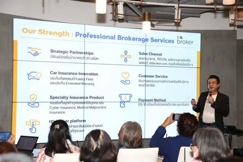 "ทีทีบี" เปิดเกมรุก ส่ง "ทีทีบี โบรกเกอร์" บุกธุรกิจประกันวินาศภัย ตั้งเป้า 5 ปี โต 240% ปักธงเป็นผู้นำโบรกเกอร์ประกันภัยรถยนต์