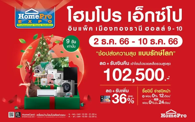 โฮมโปรขอส่งความสุขถึงคนรักบ้าน คืนกำไรส่ง...