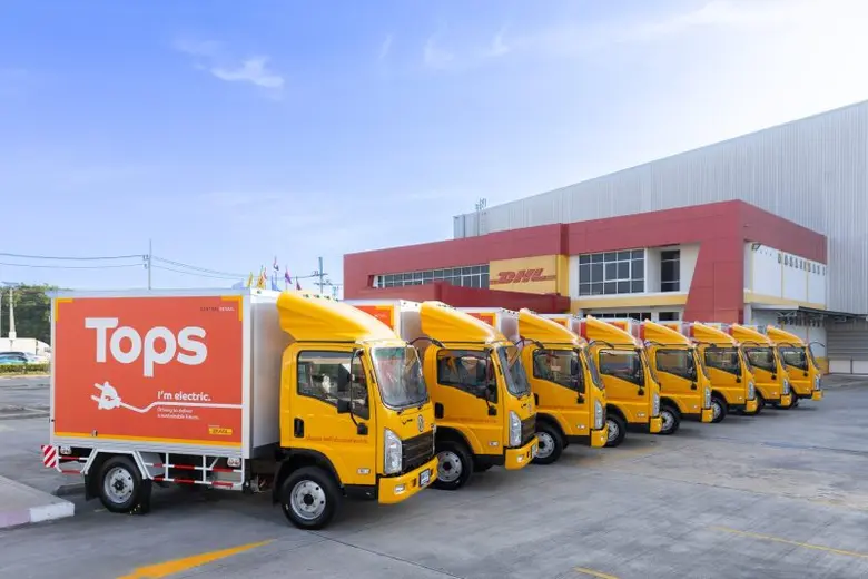 Tops Teams Up with DHL Supply Chain Thailand to Roll Out Clean-Energy Electric Trucks, Paving the Way for Sustainable Green Logistics with a 5-Year Plan to Slash Emissions by 13,335 Tons