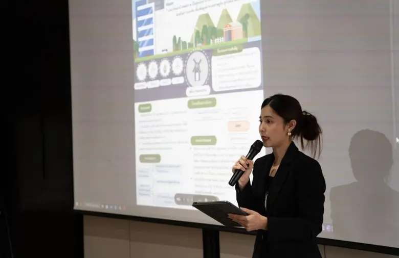 นักเรียนทุน ก.พ. สังกัดกระทรวงพลังงานนำเสนอแผนการลดคาร์บอน (De-Carbonization) จากการอบรมเพื่อสนับสนุนยุทธศาสตร์พัฒนาประเทศ ด้านการสร้างการเติบโตบนคุณภาพชีวิตที่เป็นมิตรต่อสิ่งแวดล้อม