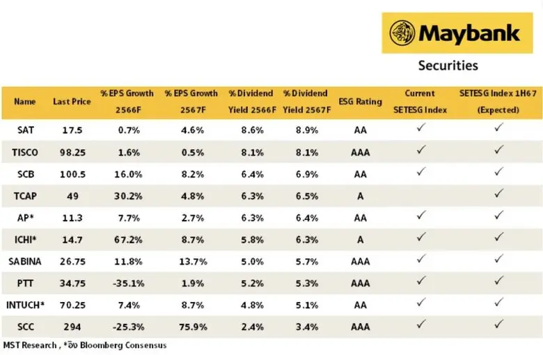 บมจ. หลักทรัพย์ เมย์แบงก์ (ประเทศไทย) ชี้...