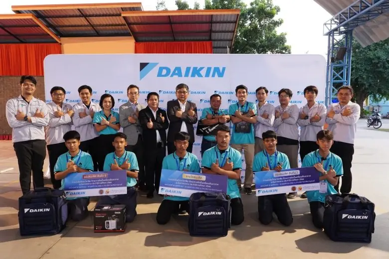 ไดกิ้น สานต่อวิสัยทัศน์ยกระดับทักษะนักเรียนอาชีวะ ผู้สนับสนุนหลักการแข่งขันทักษะวิชาชีพ ทักษะการติดตั้งเครื่องปรับอากาศ ประจำปีการศึกษา 66