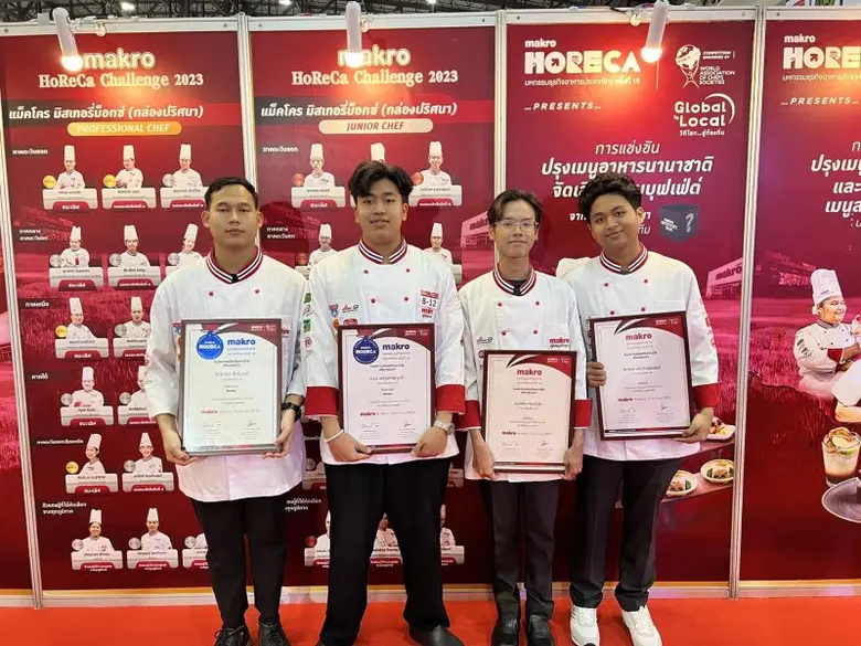 นักศึกษาวิทยาลัยดุสิตธานี คว้ารางวัลระดับประเทศ แข่งขันทำอาหาร Makro Horeca Challenge 2023
