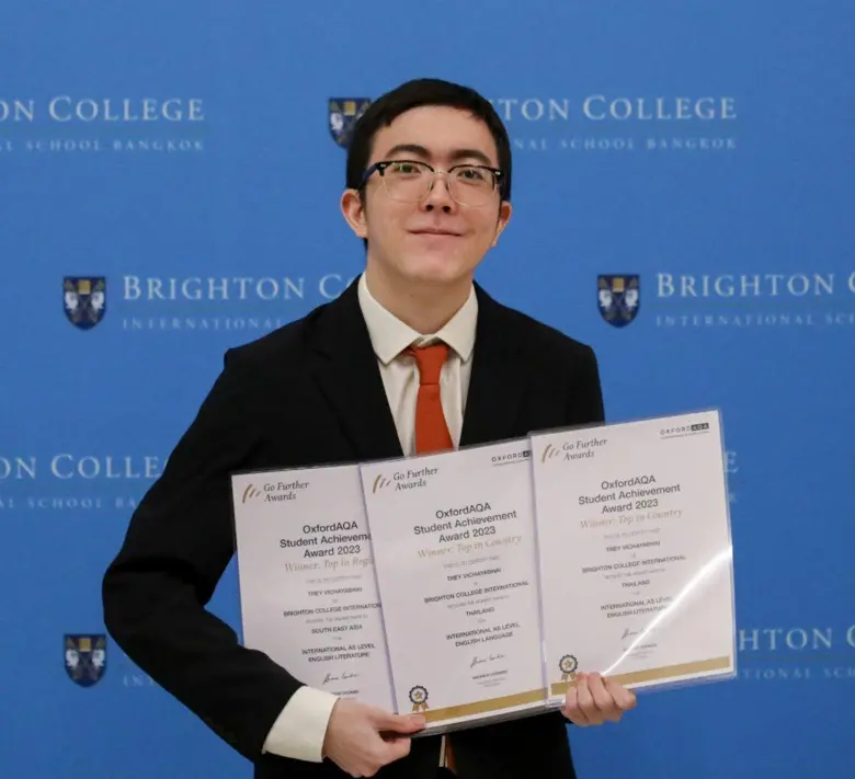 นักเรียนไบรท์ตัน คอลเลจ กรุงเทพฯ สอบได้คะแนนสูงสุดในเอเชียตะวันออกเฉียงใต้และในประเทศไทย