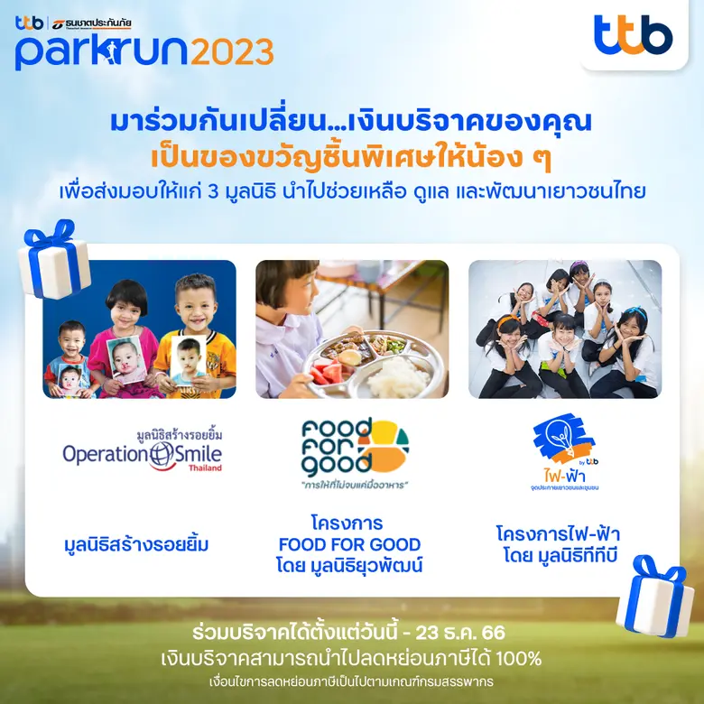 ทีทีบี และธนชาตประกันภัย ขอบคุณนักวิ่งทุก...