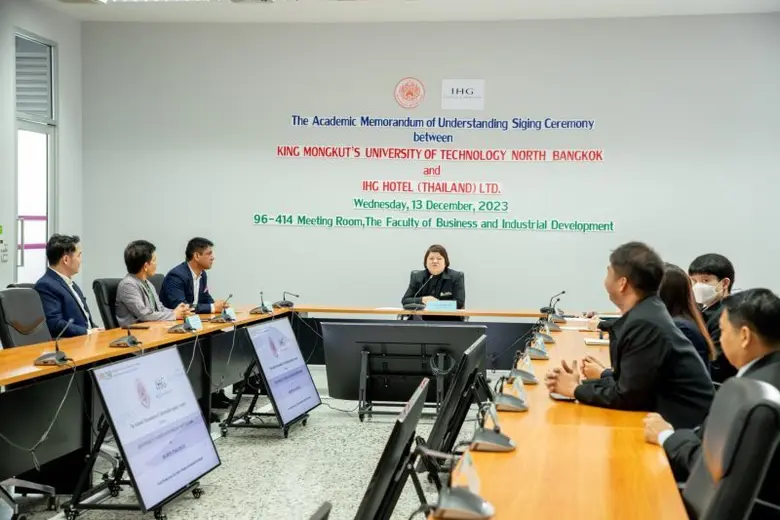 คณะพัฒนาธุรกิจและอุตสาหกรรม มจพ. MOU กับ โรงแรม ไอเอชจี (ประเทศไทย)