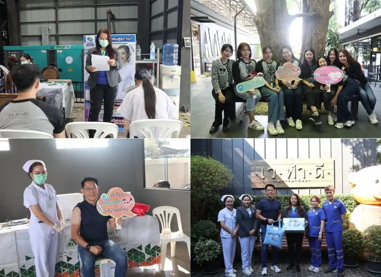 ร้านอาหารเวฬาดี และบริษัท ทำดี ดีไซน์จำกัด ป้องกันพนักงานจากไข้หวัดใหญ่ ด้วยการฉีดวัคซีน ร่วมกับ โรงพยาบาลลานนา