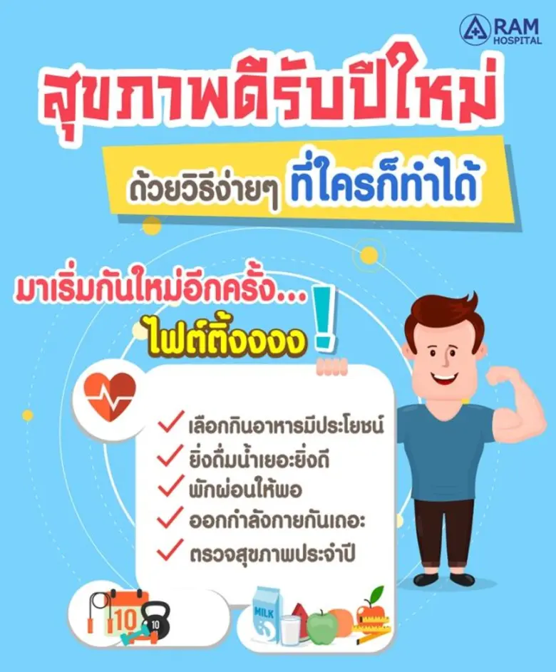 สุขภาพดีรับปีใหม่ ด้วยวิธีง่ายๆ ที่ใครก็ท...