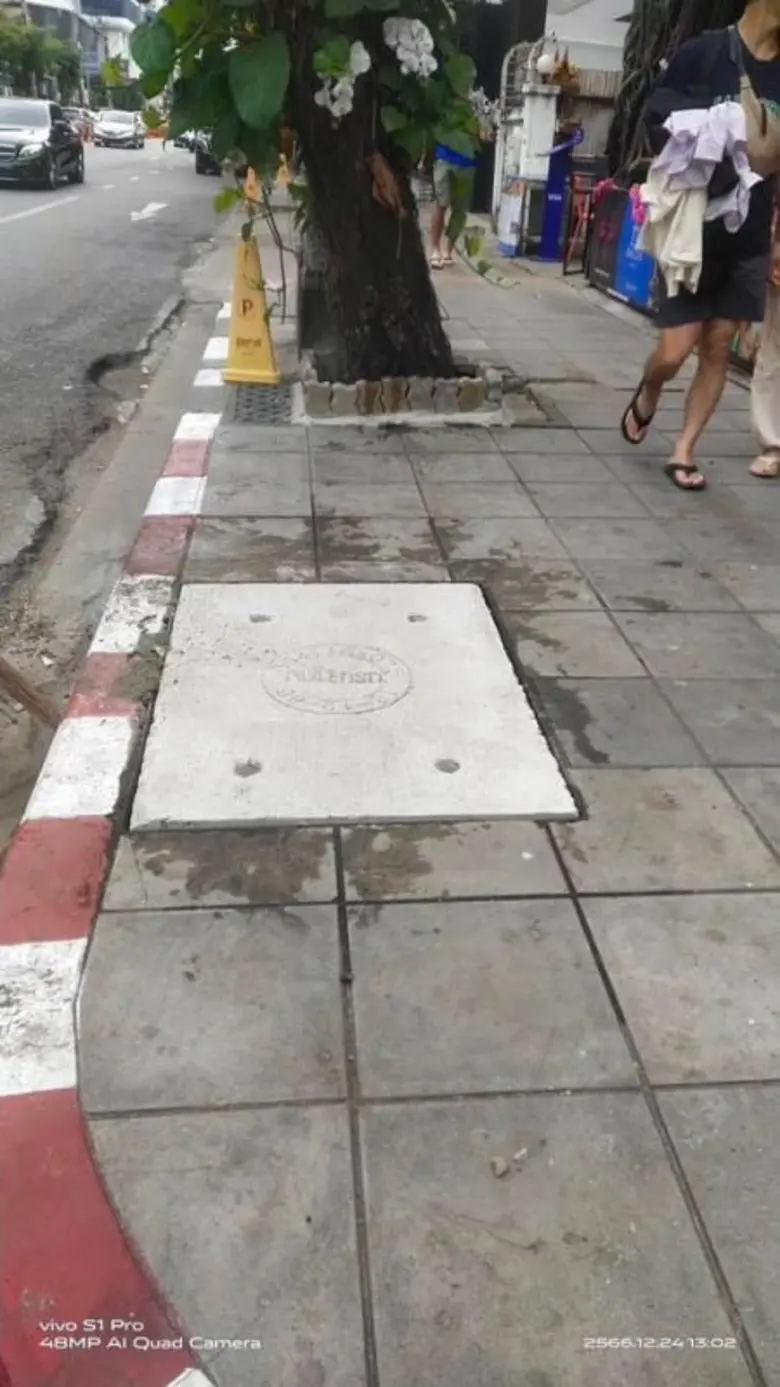 กทม.ตรวจสอบแก้ไขฝาบ่อพักท่อระบายน้ำชำรุด เพิ่มความปลอดภัยให้ประชาชน