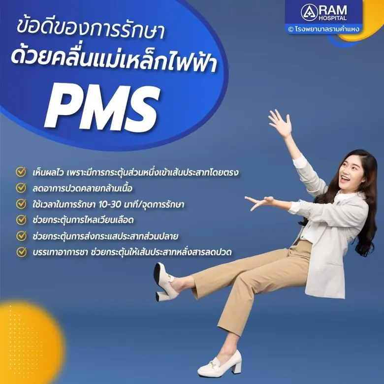 รักษา "อาการปวด" ด้วยคลื่นแม่เหล็กไฟฟ้า PMS ดีอย่างไร?