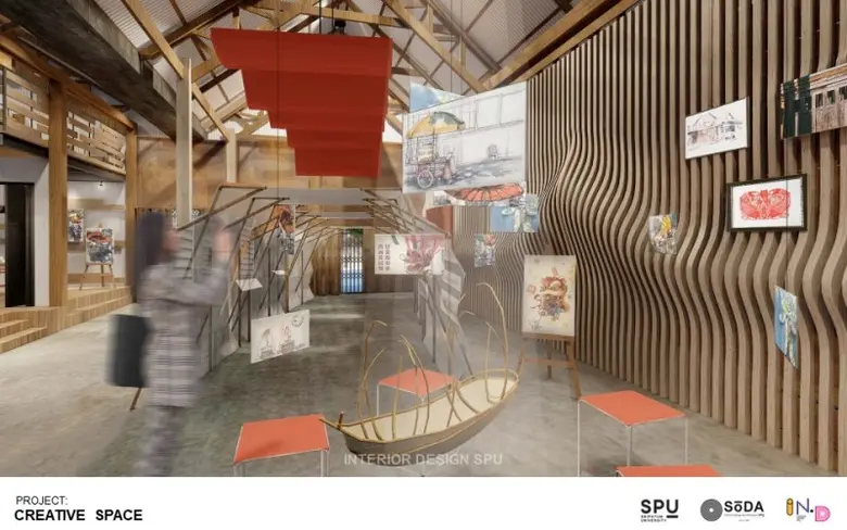 แอบส่อง! อีกหนึ่งผลงานเด่น ของ DEK Interior Design SPU กับ Project Creative space ผลงาน "ศิลปะแห่งชีวิต art of life"