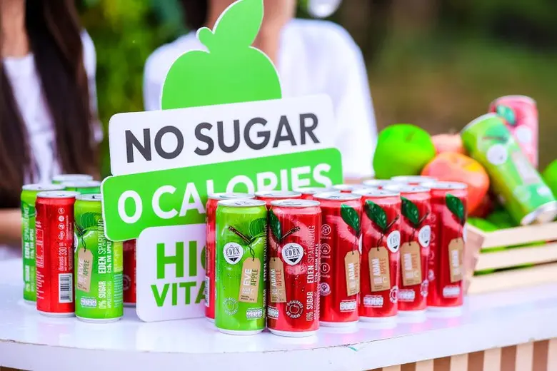 "รอยัล เกทเวย์" ลุยกระแสเครื่องดื่มซ่า สดชื่น ไม่มีน้ำตาล ตอบโจทย์ตลาดเครื่องดื่มคนรักสุขภาพ ส่ง Package Design ใหม่ EDEN APPLE SPARKLING HIGH VIT C