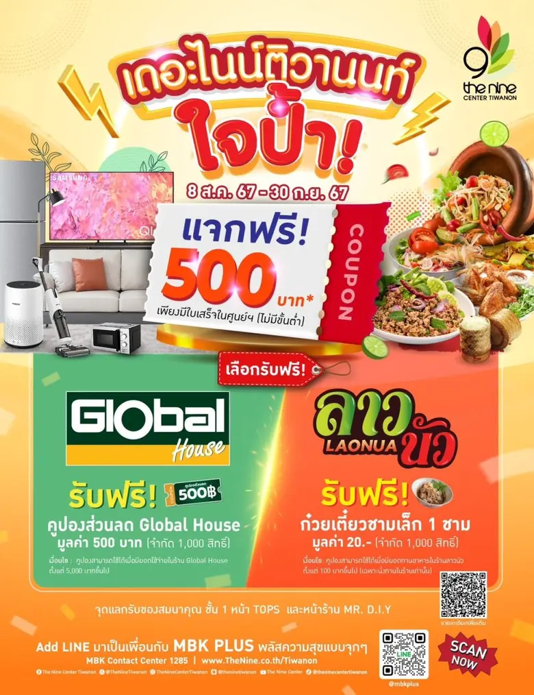 เดอะไนน์ เซ็นเตอร์ ติวานนท์ ศูนย์การค้าใน...