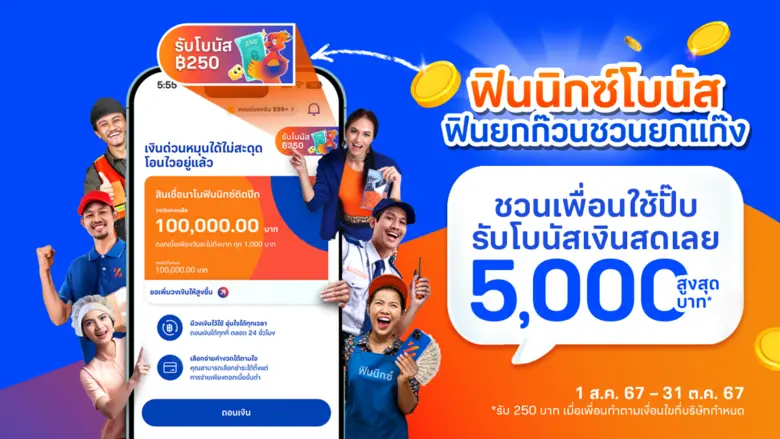 แอปฟินนิกซ์ (FINNIX) แพลตฟอร์มสินเชื่อดิจ...