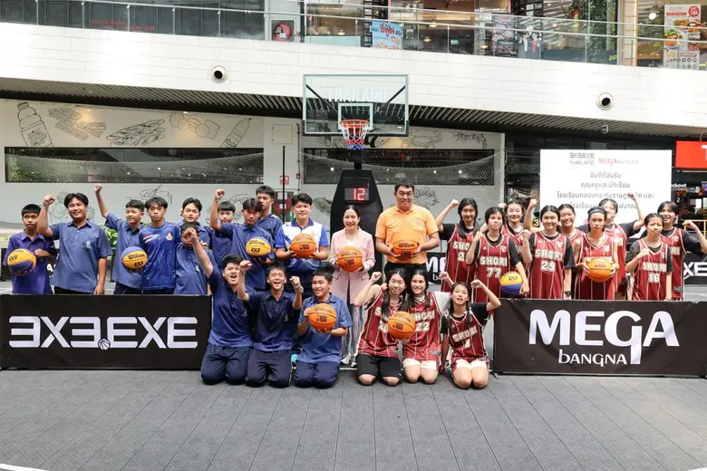 เมกาบางนา เดินหน้าสร้างสรรค์กิจกรรรมเพื่อชุมชนและสังคม เปิดโอกาสให้เยาวชน เรียนรู้การเล่นบาสเกตบอลประเภท 3 คนจากโค้ชมืออาชีพ พร้อมต่อยอดปั้นคอผมมูนิตี้สำหรับคนรักกีฬา