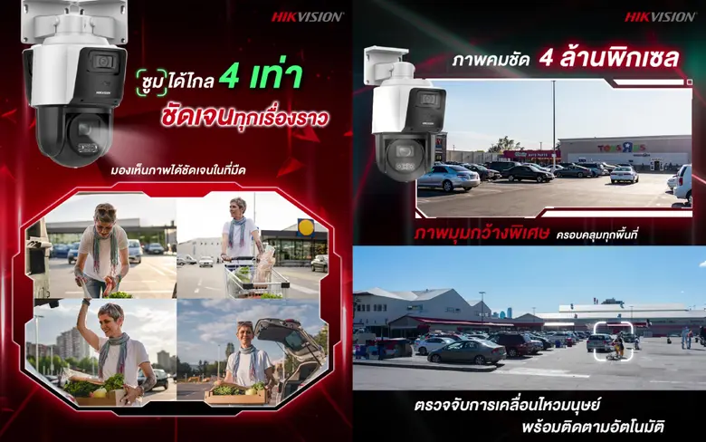 กล้องวงจรปิด Hikvision TandemVu PTZ SE3C (DS-2SE3C404MWG-E/14) ยืนหนึ่งเรื่องคมชัด มองเห็นไกล ครอบคลุมทุกพื้นที่