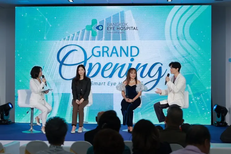 "รพ.จักษุกรุงเทพ" จัดงานแถลงข่าวเปิดตัวโรงพยาบาลเฉพาะทางดวงตา ให้บริการรักษาครบด้าน มุ่งมั่นสู่ความเป็นอันดับ 1 ในระดับ SEA "แอ๊ว-ฟรัง-ก้าวหน้า" ตบเท้าเข้าร่วมงานฯ