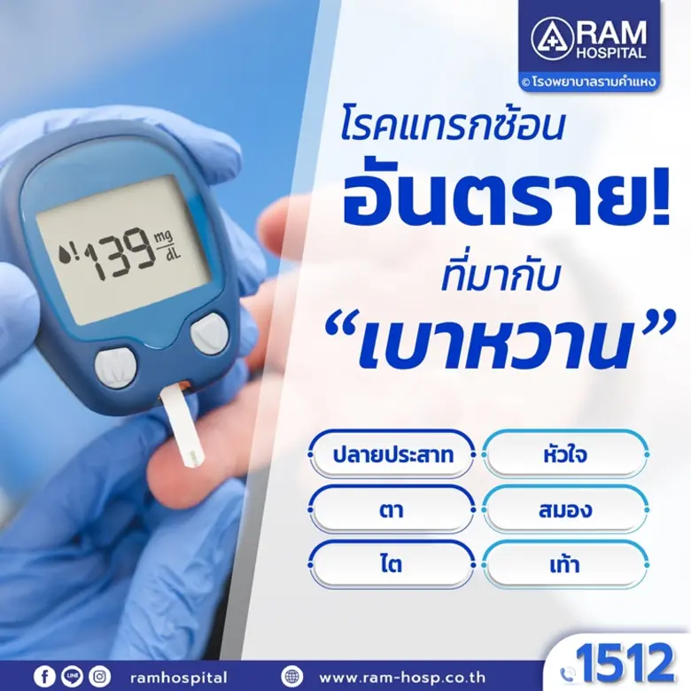โรคแทรกซ้อนอันตราย! ที่มากับ "เบาหวาน" โรคเบาหวาน ไ...