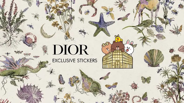 DIOR ร่วมกับ LINE เปิดตัว 2 สติกเกอร์ LINE FRIENDS เซตสุดเอ็กซ์คลูซีฟ ฉลองเปิดตัว Dior Gold House