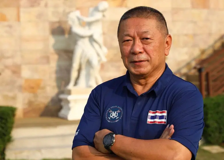 คุณกนกศักดิ์ ปิ่นแสง นายกสมาคมกีฬาขี่ม้าโปโลแห่งประ...