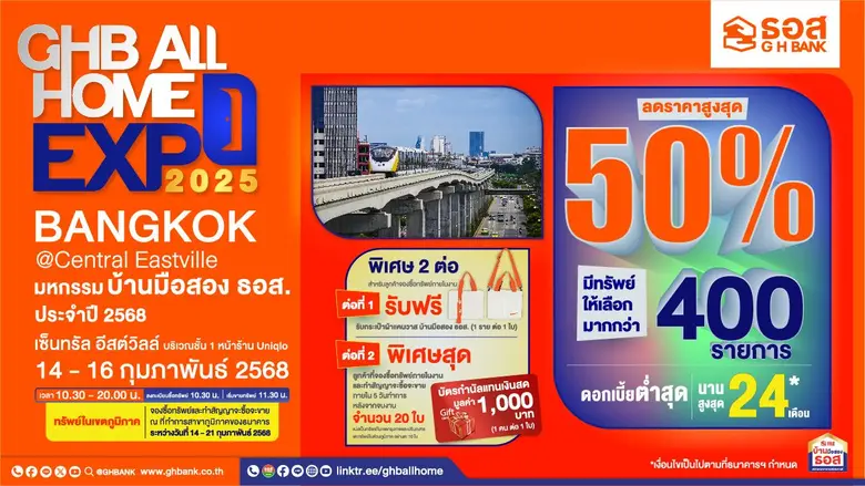 ธนาคารอาคารสงเคราะห์ (ธอส.) จัด "งานมหกรร...