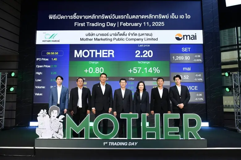 บมจ.มาเธอร์ มาร์เก็ตติ้ง หรือ MOTHER ฉลอง...