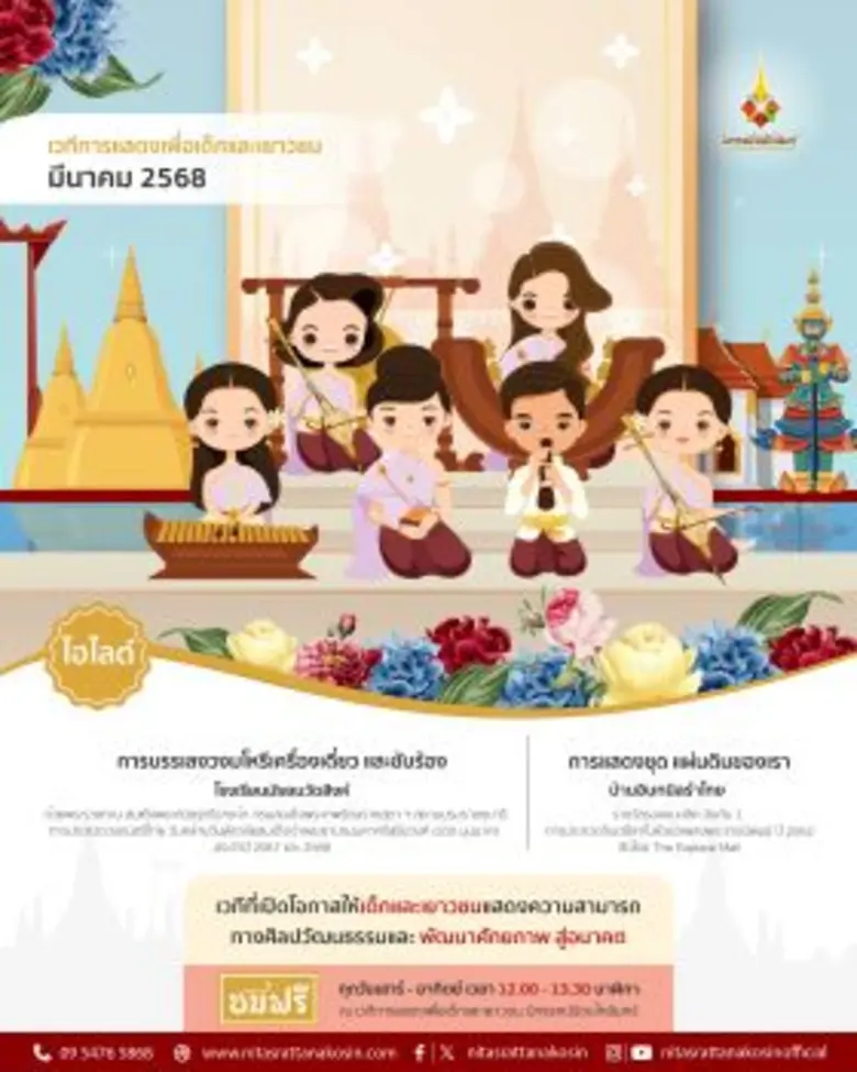 เวทีการแสดงเพื่อเด็กและเยาวชน นิทรรศน์รัต...