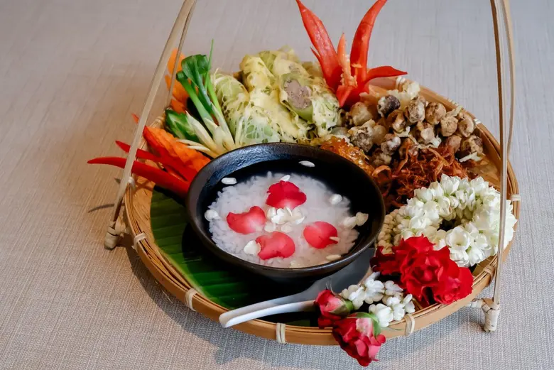 Experience authentic Thai flavor at the Songkran Buffet Chon-Som All Day Dining, Courtyard by Marriott Bangkok Suvarnabhumi Airport