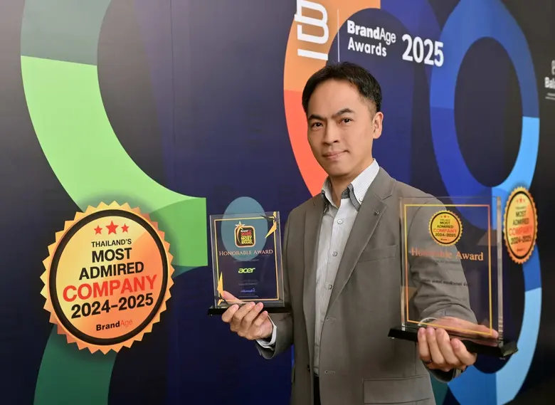 บริษัท เอเซอร์ คอมพิวเตอร์ จำกัด คว้ารางว...