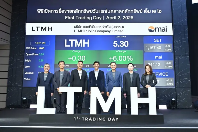 LTMH เปิดเทรดวันแรกในตลาด mai สุดคึกคัก ด...