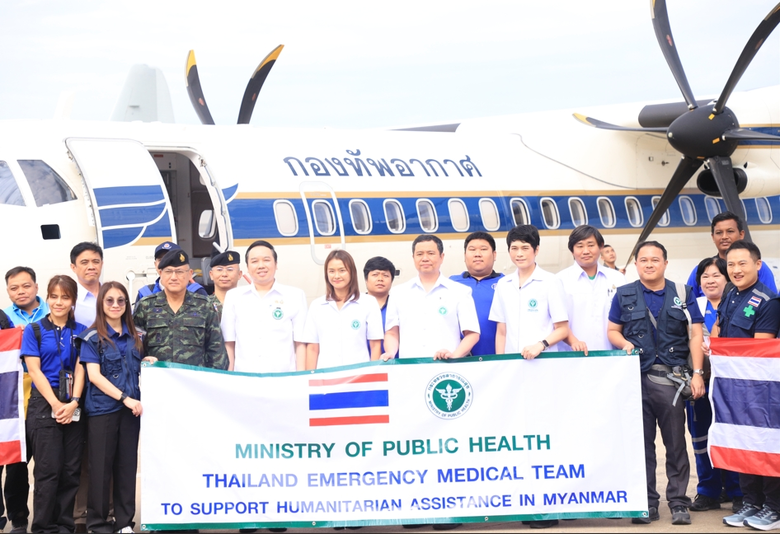 ทีม SEhRT ผลัด 2 รับไม้ต่อร่วมจัดการสุขาภิบาลและอนามัยสิ่งแวดล้อมในประเทศเมียนมาเหตุแผ่นดินไหวเสี่ยงสุขภาพประชาชน