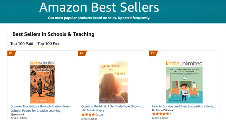 หนังสือเรียนวัฒนธรรมไทยคว้าอันดับ 1 บน Amazon Kindle