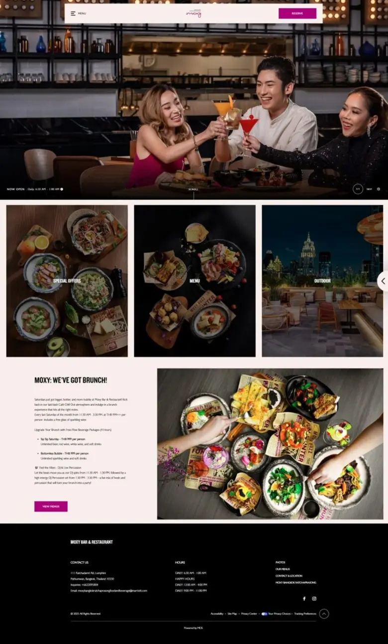 Moxy Bangkok Ratchaprasong Unveils New Restaurant &amp; Bar Website, Plus Marriott Bonvoy Members Enjoy 10% Off Stays and Events