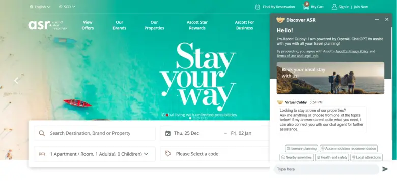 ASCOTT POWERS UP LOYALTY PROGRAMME, ASCOTT STAR REWARDS, WITH ENHANCED MEMBER FEATURES TO TREBLE MEMBERSHIP BY 2028